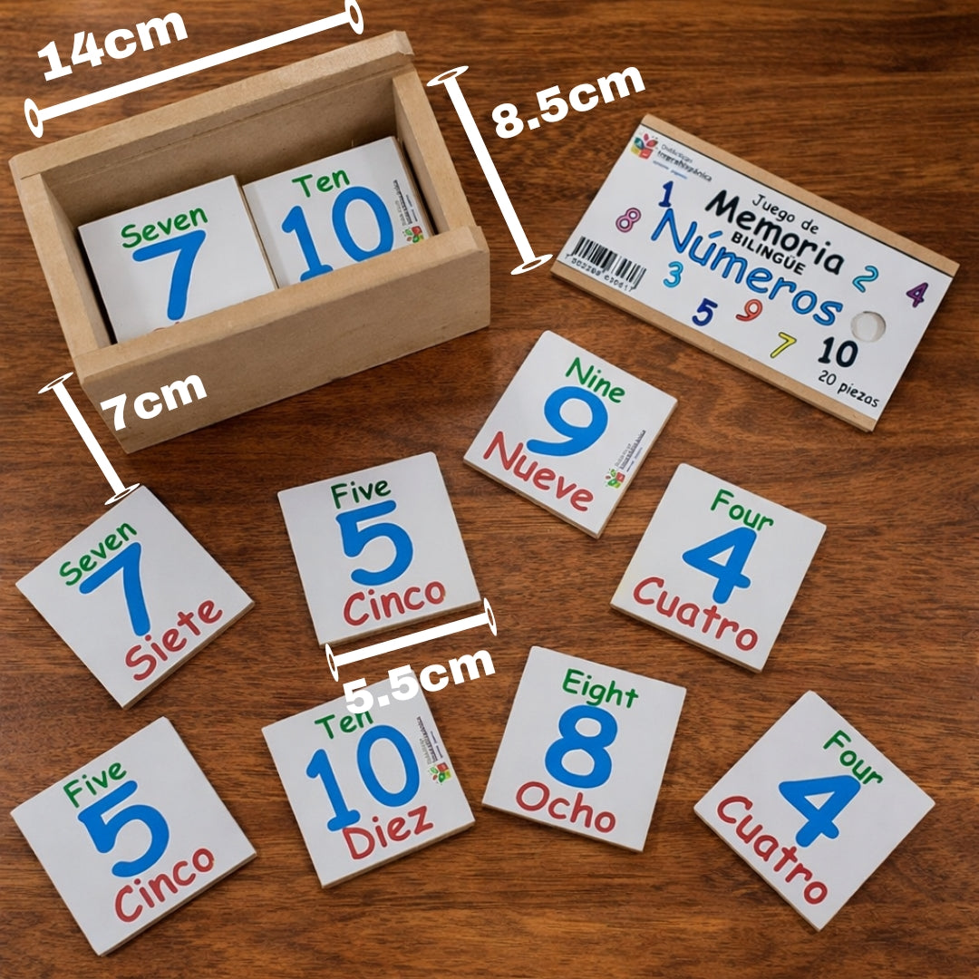 Juego de memoranda Bilingüe