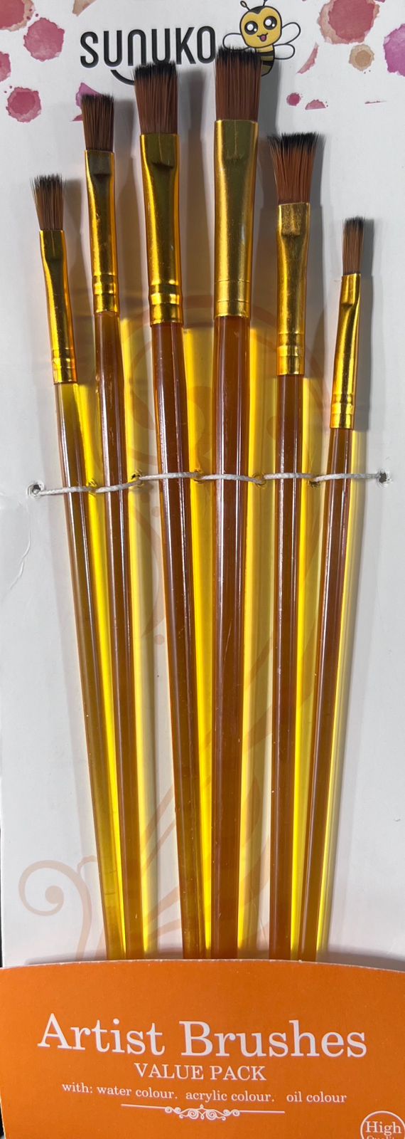 PAQUETE DE PINCELES SUNUKO Q577-6B