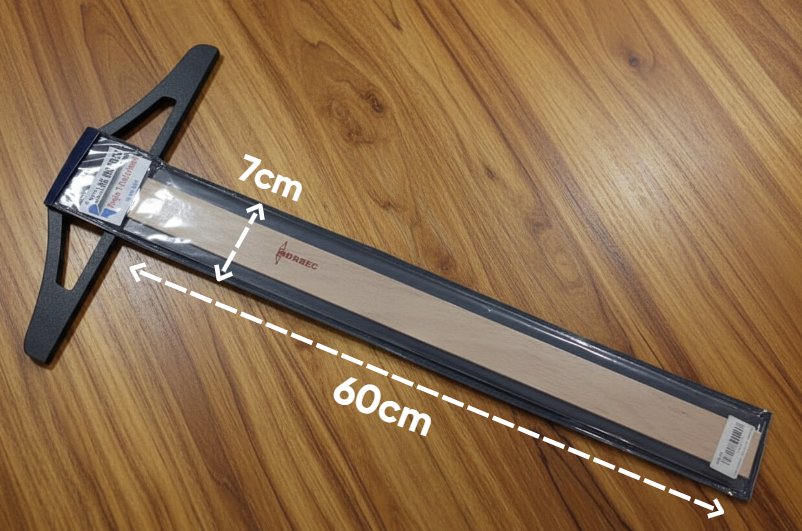 Regla T de Madera (MDF) 60cm