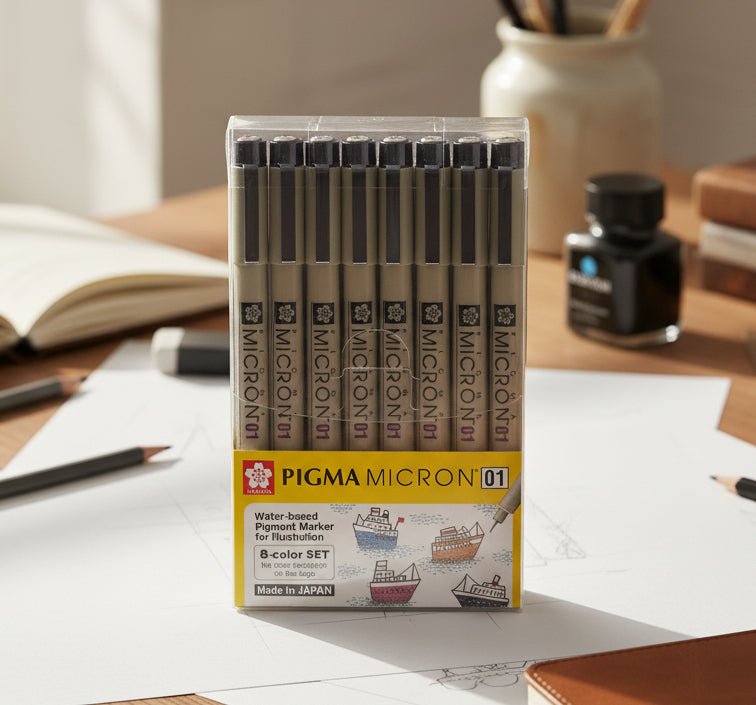 PIGMA MICRON ESTILOGRAFOS 8 PZAS