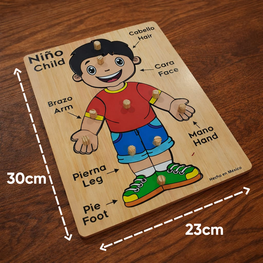 Rompecabezas Didáctico de Madera Niño