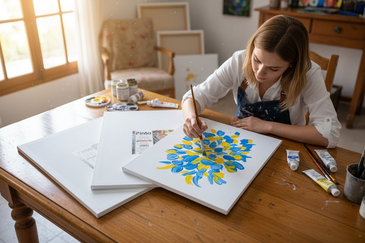 Cartón con Tela Pinto 35cmX45cm (Pack con 3 piezas)