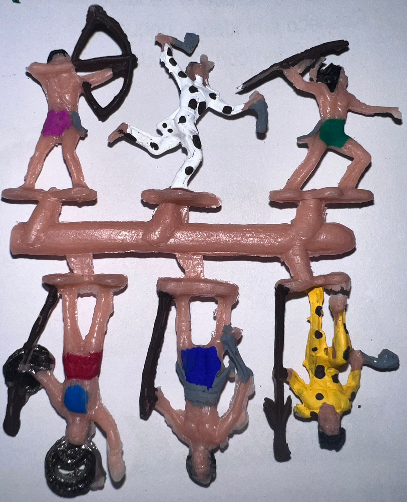 MUÑECOS DE GUERREROS AZTECAS 1.50