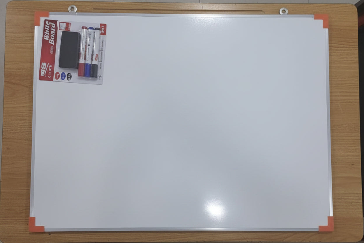 Pizarrón blanco con Plumones 60cmX80cm