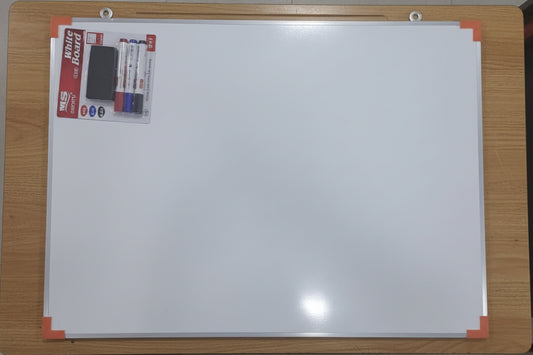 Pizarrón blanco con Plumones 60cmX80cm