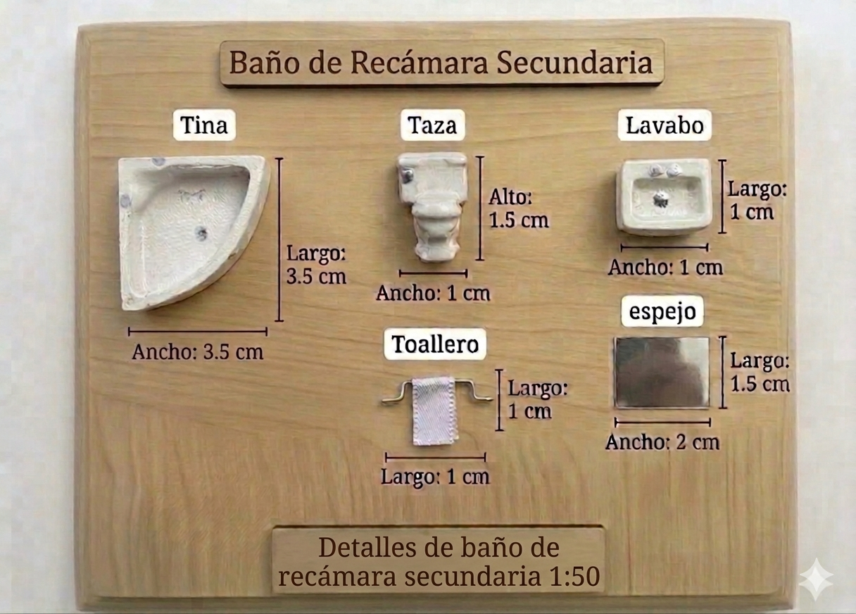 Kit Muebles Maqueta 1:50 Casa Avanzada +80 Pzs