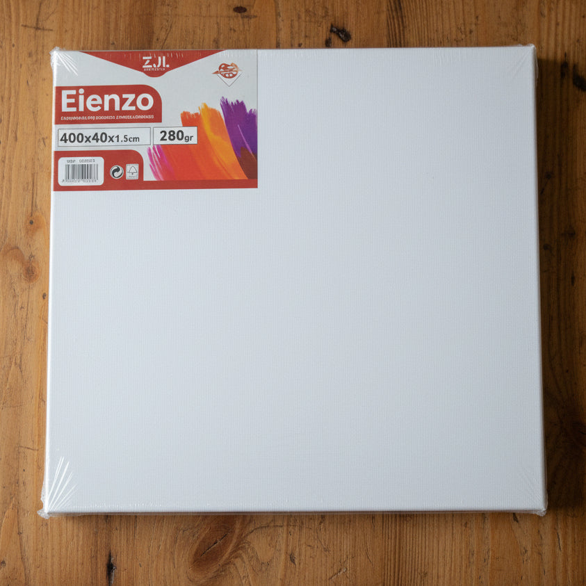 Kit de Lienzos Canvas Cuadrados Grandes + Paquete de pinceles