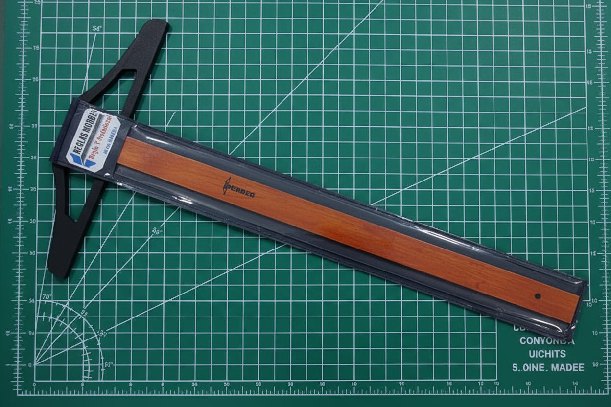 Regla T de Madera de Pino (60cm)