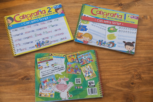 Cuadernos de Caligrafía 1, 2 y 3