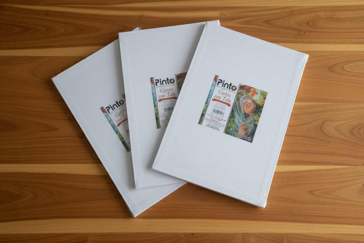 Cartón con Tela Pinto 20cmX30cm (Pack con 3 piezas)