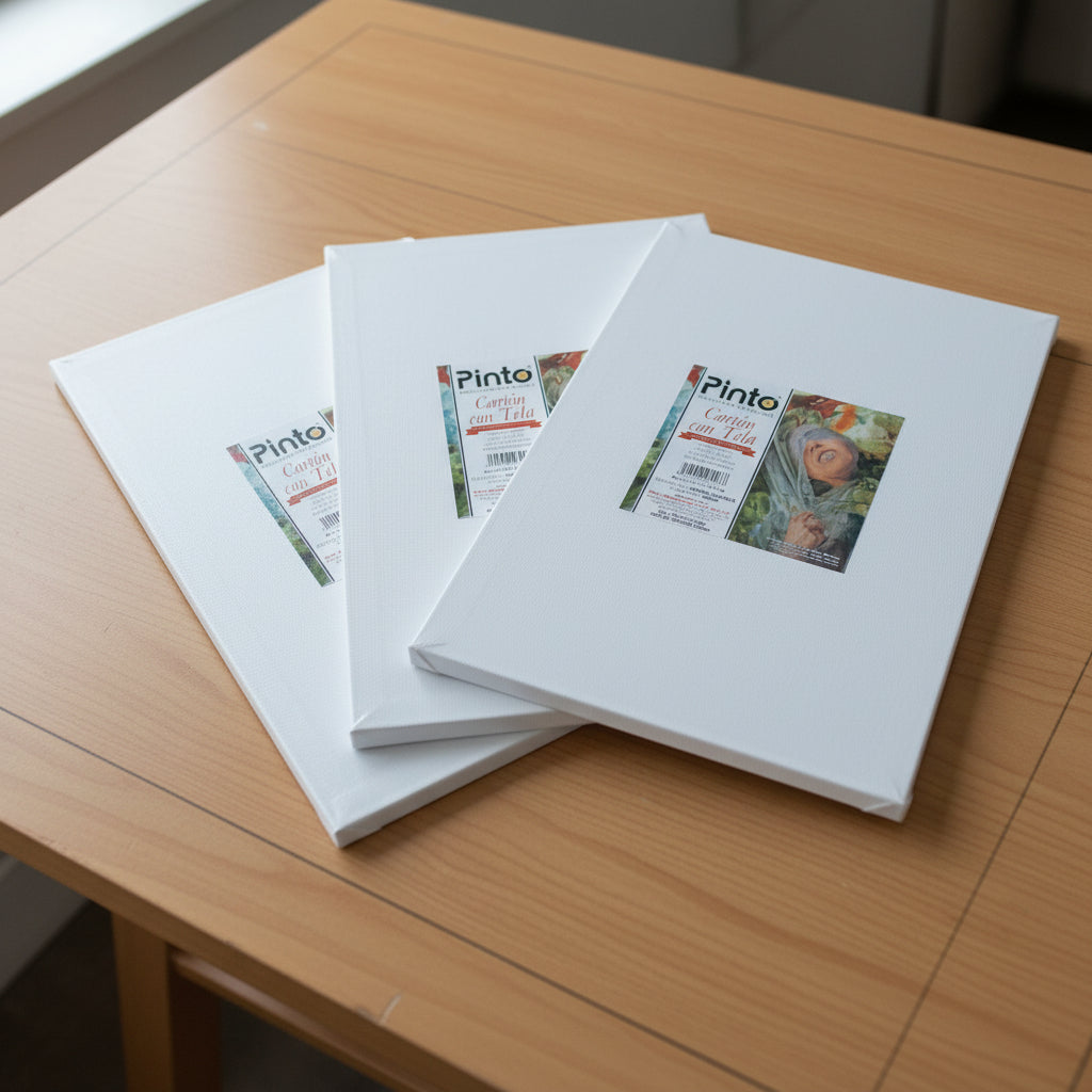 Carton con Tela Pinto 25cmX30cm Pack con 3 piezas