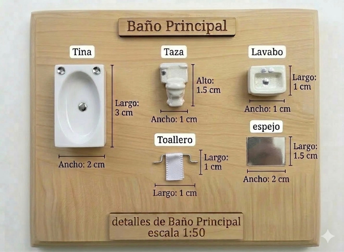 Kit Muebles Maqueta 1:50 Casa Avanzada +80 Pzs