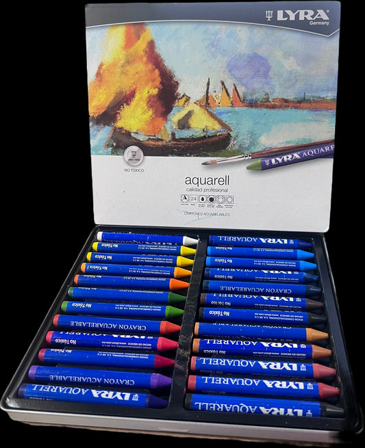 CRAYONES ACUARELABLES LYRA 24PZ