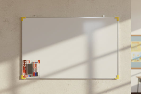 Pizarrón Blanco con Plumones 60cmX90cm