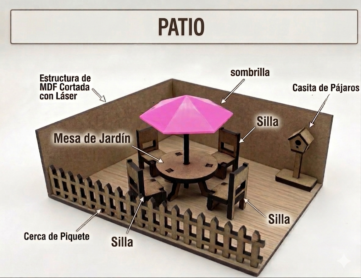 Kit Muebles Maqueta 1:50 Casa Avanzada +80 Pzs