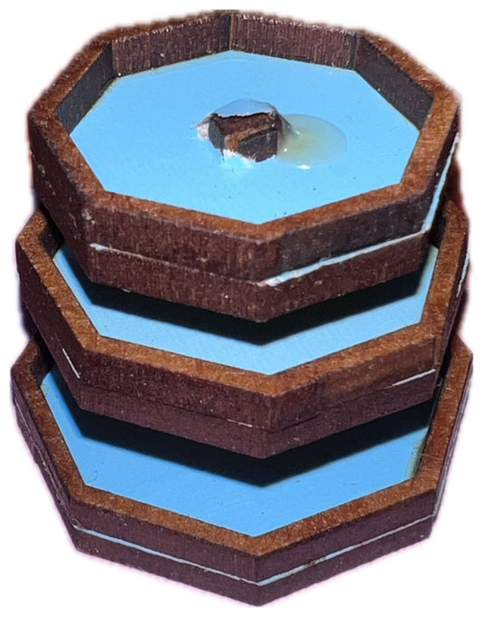 FUENTE HEXAGONAL 1.50 MADERA