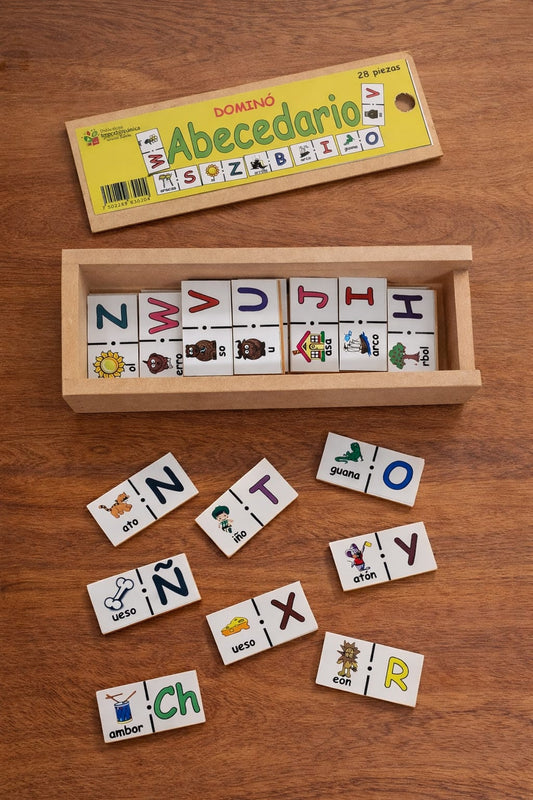 Domino Didáctico de madera / Abecedario