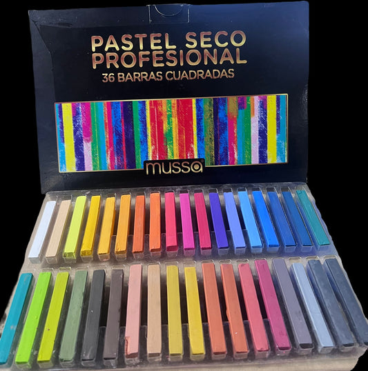 PASTEL SECO MUSSA PROFESIONAL 36pz