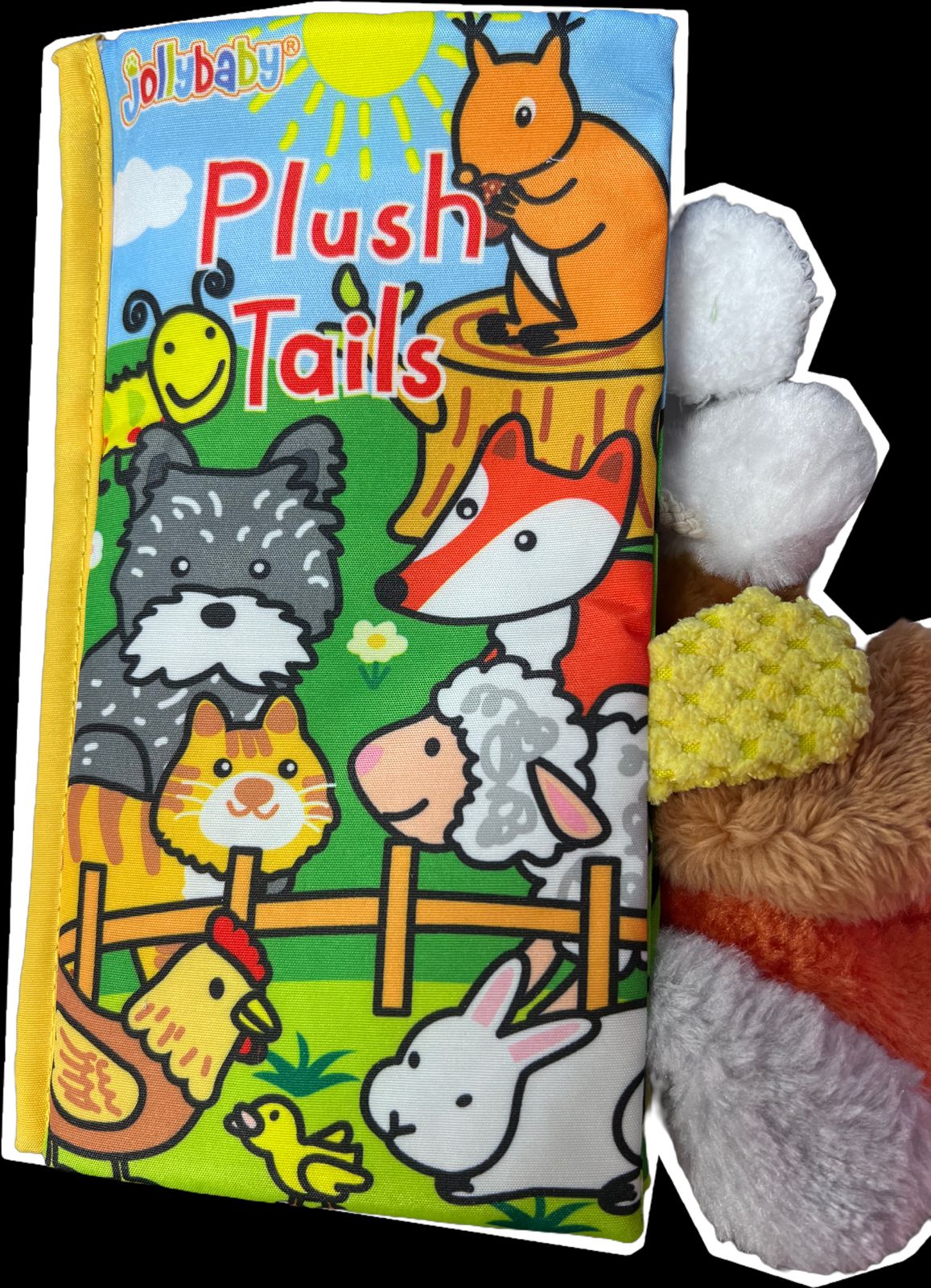 LIBRO DE TELA CON COLA DE PELUDOS