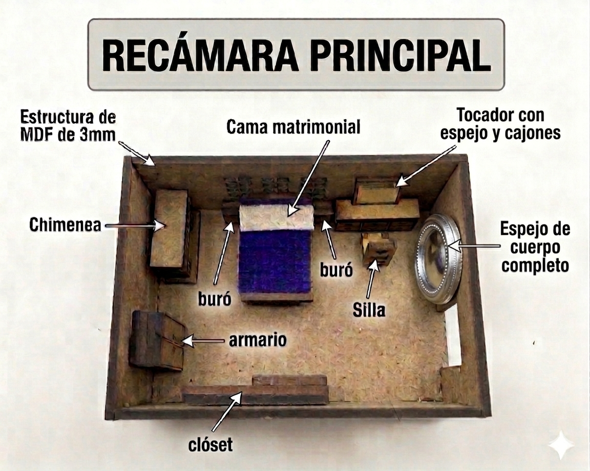 Kit Muebles Maqueta 1:50 Casa Avanzada +80 Pzs