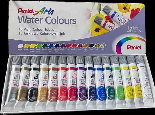 PAQUETE DE ACUARELAS PENTEL 15PZ