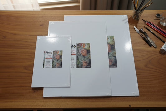 Pack Carton con Tela Blanca Pinto (3 piezas)