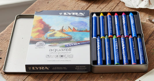 CRAYONES ACUARELABLES LYRA 12PZ