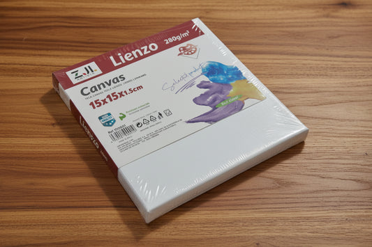 Lienzo Canvas 15cmX15cm (Caja 24pz.)