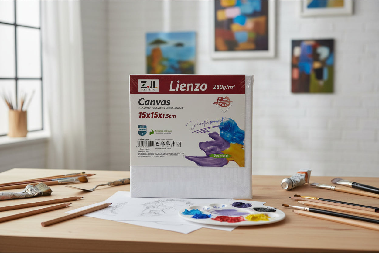Lienzo Canvas 15cmX15cm (Caja 24pz.)