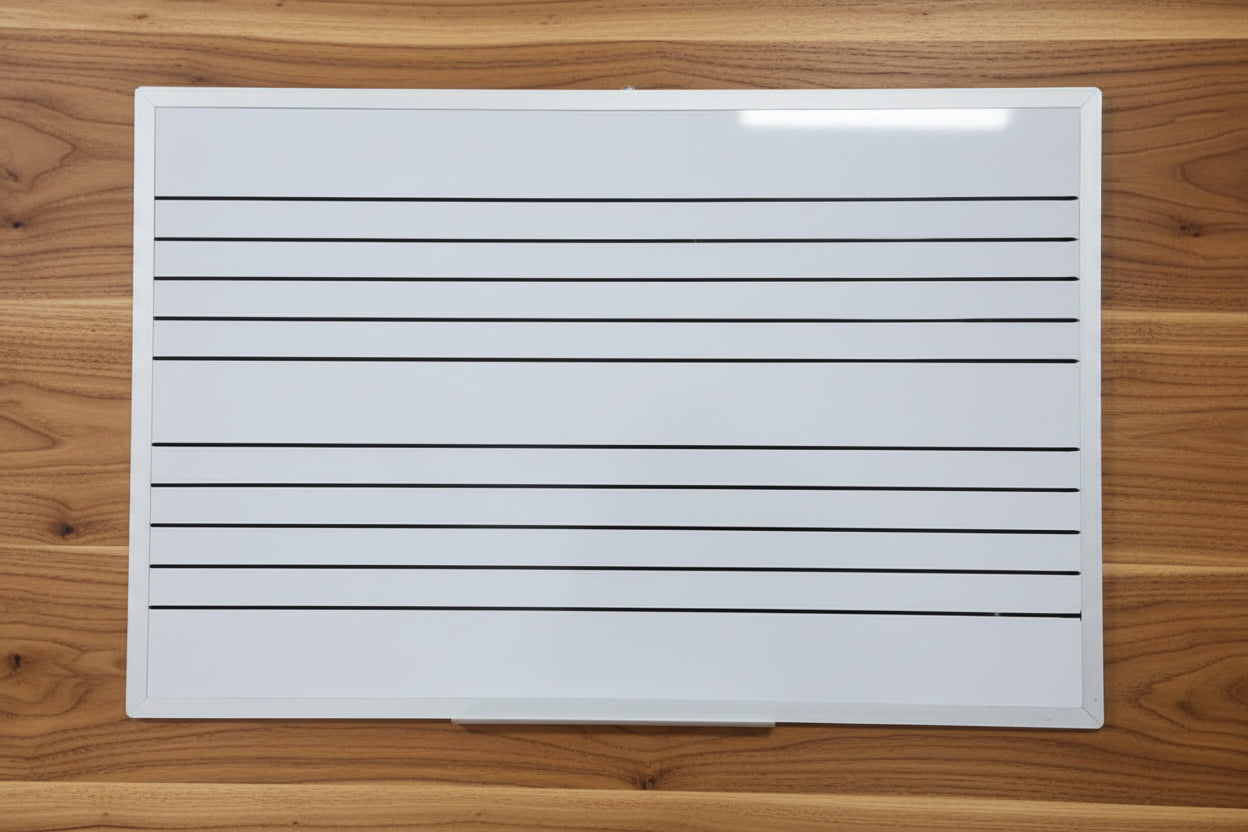 Pizarrón Pautado Blanco Nacional 40cmX60cm