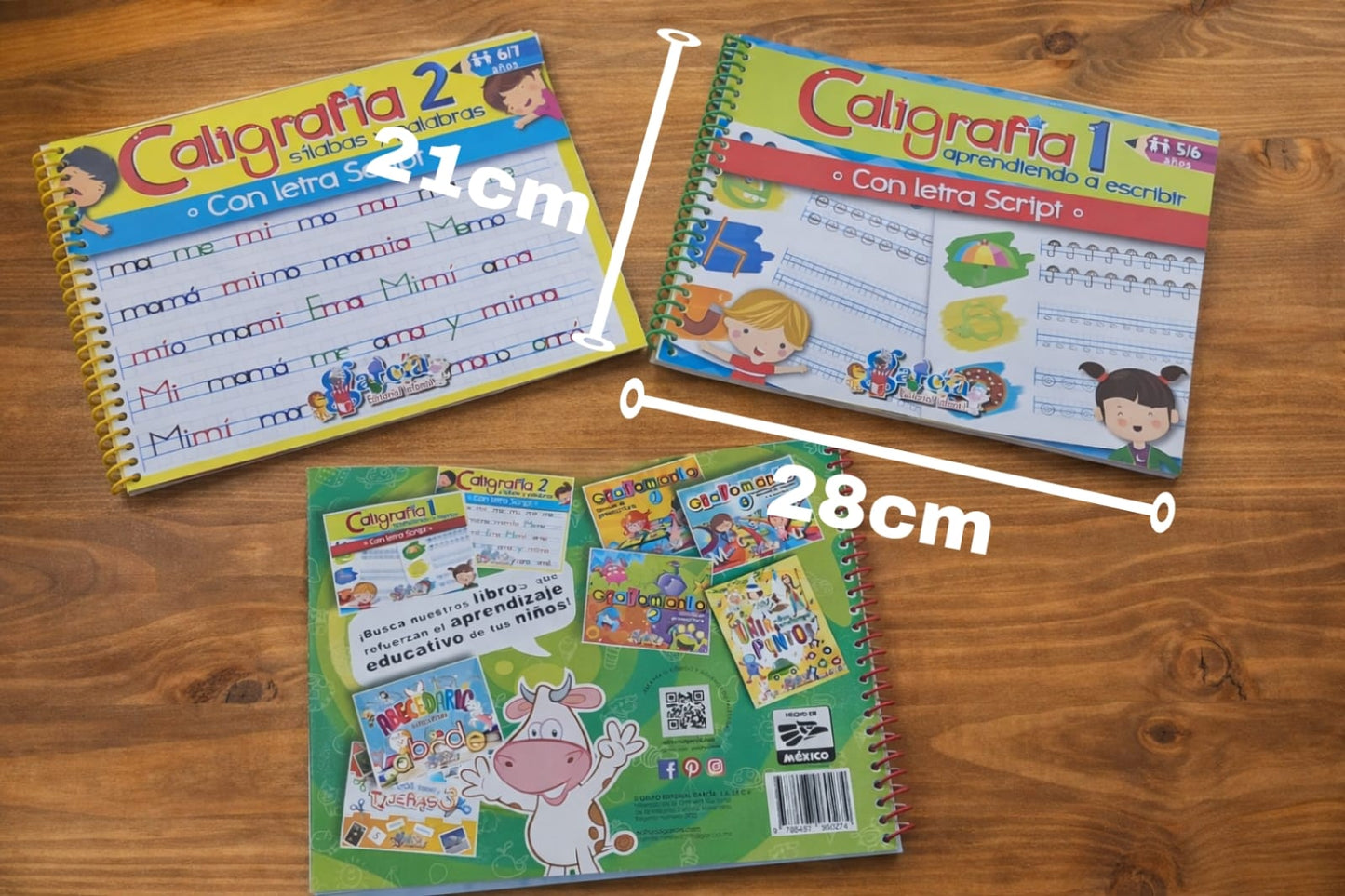 Cuadernos de Caligrafía 1, 2 y 3