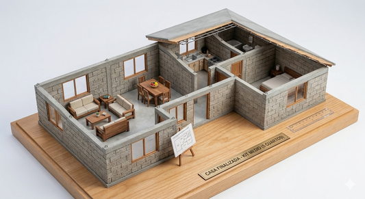 Materiales Maqueta Escala 1:20 Paquete 5 Cuartos