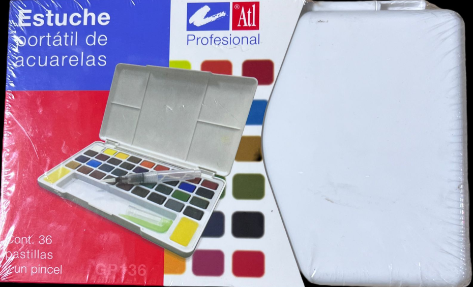 ESTUCHE DE ACUARELAS ATL PORTATIL 36PZ