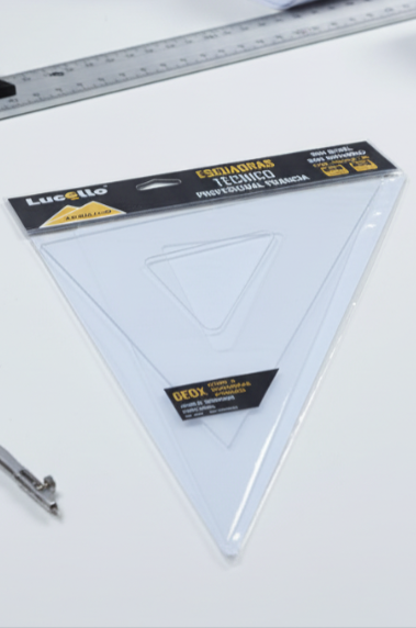 Escuadras Profesionales de Acrílico Lucello 42cm (12pz.)