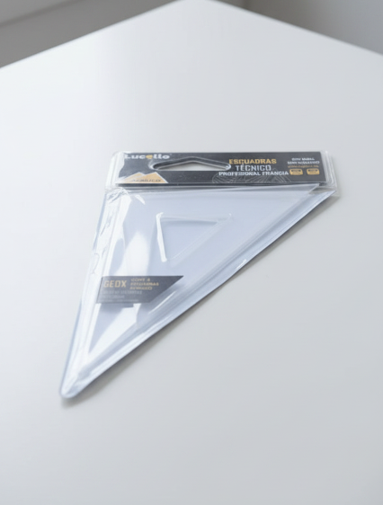 Escuadras Profesionales de Acrílico Lucello 12cm (12pz.)
