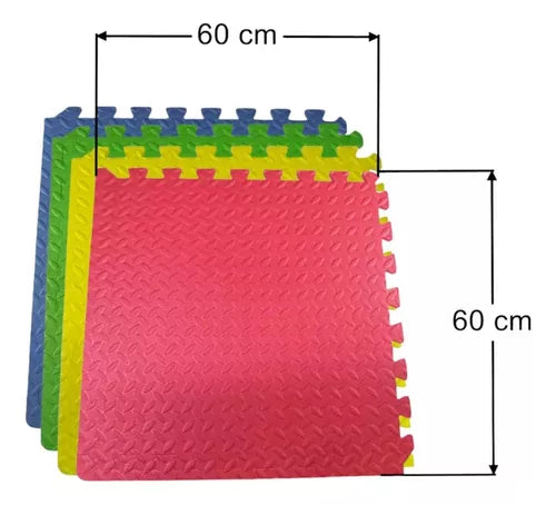 TAPETE PARA HACER EJERCICIO 60CMX60CM 4 PZS