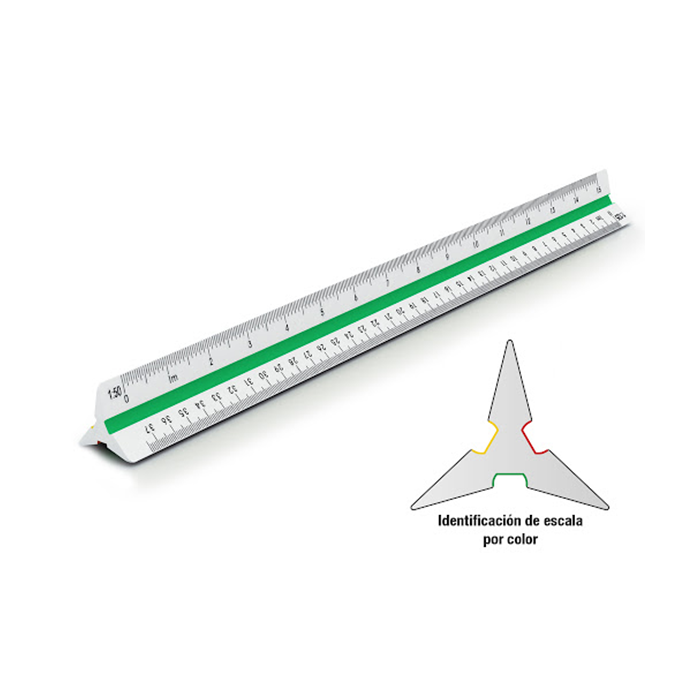 ESCALIMETRO DE ALUMINIO 30CM