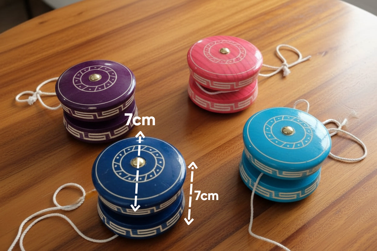 YOYO DE MADERA ARTESANAL / (Mayoreo 12 piezas)