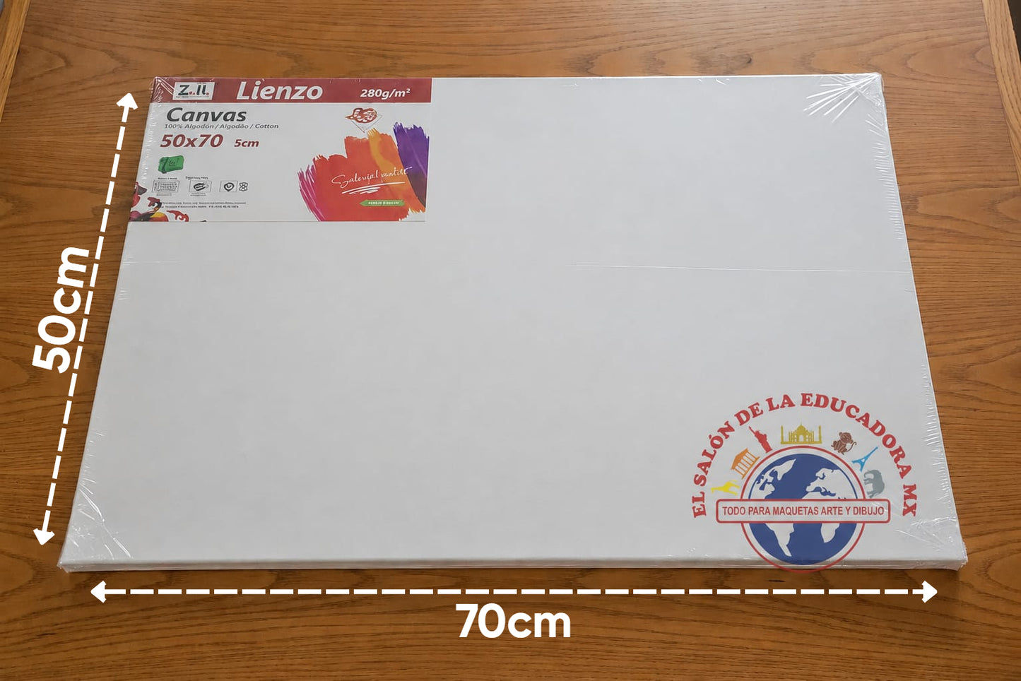 Lienzo Canvas 50cmX70cm (Caja con 6pz.)