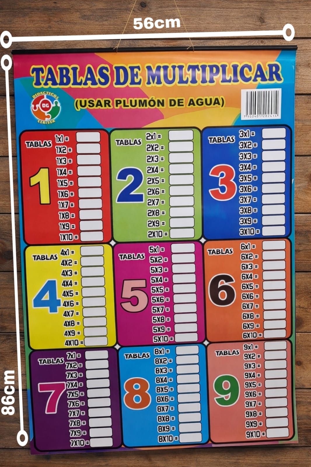 Aprende y Diviértete con las tablas / juego didáctico de tablas de multiplicar