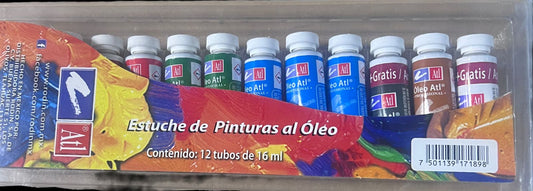 PAQUETE DE OLEOS ATL 12pz