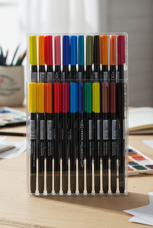 PLUMONES LYRA AQUA BRUSH 24PZ