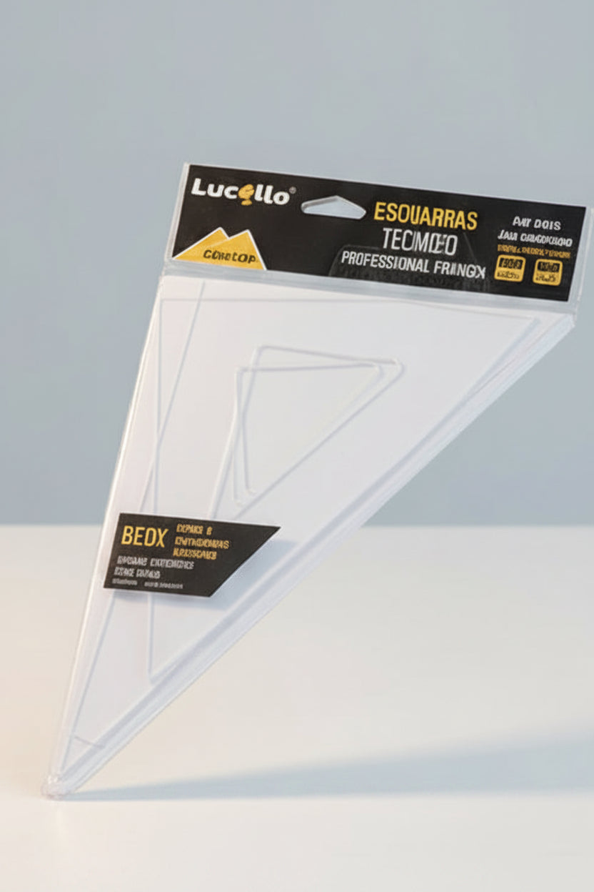 Escuadras Profesionales de Acrílico Lucello 30cm (12pz.)