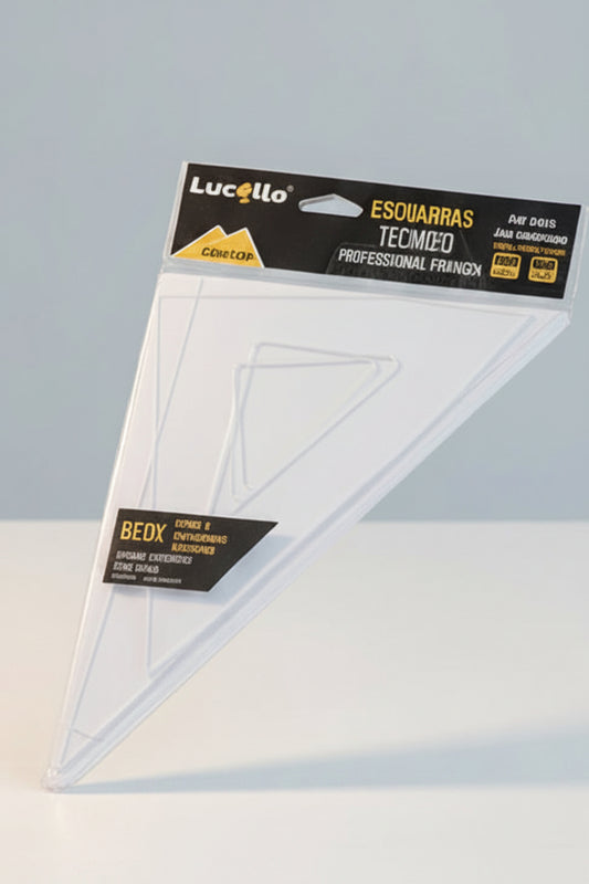 Escuadras Profesionales de Acrílico Lucello 30cm (12pz.)
