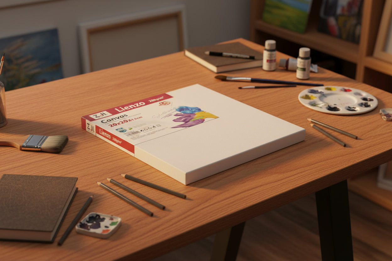 Lienzo Canvas 20cmX20cm (Caja con 24pz.)