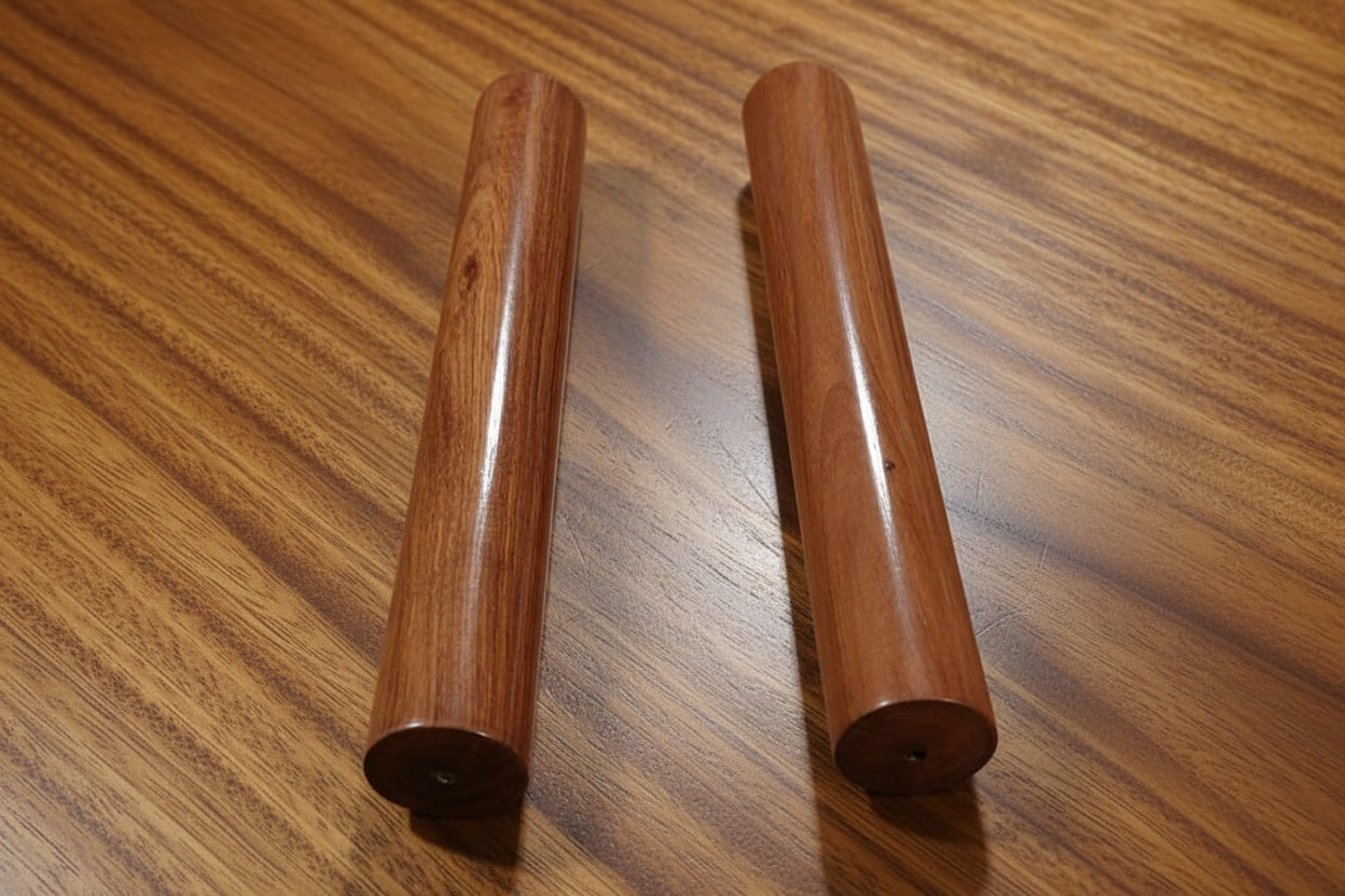 Claves de Madera Instrumento Didáctico (Tamaño Grande)