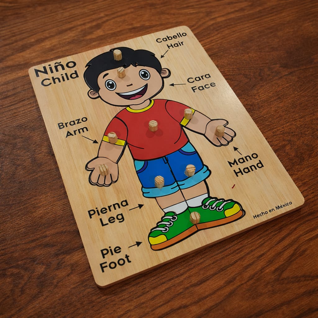 Rompecabezas Didáctico de Madera Niño