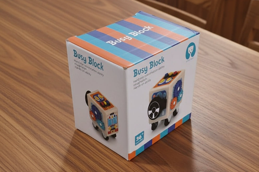 Busy Cube Block y Robot / Juguete didáctico