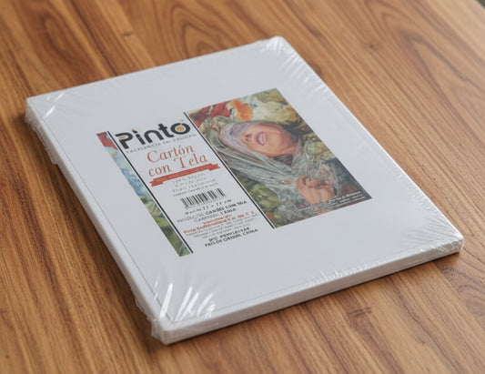 Cartón con Tela Pinto 12cmX15cm (Pack con 12pz.)