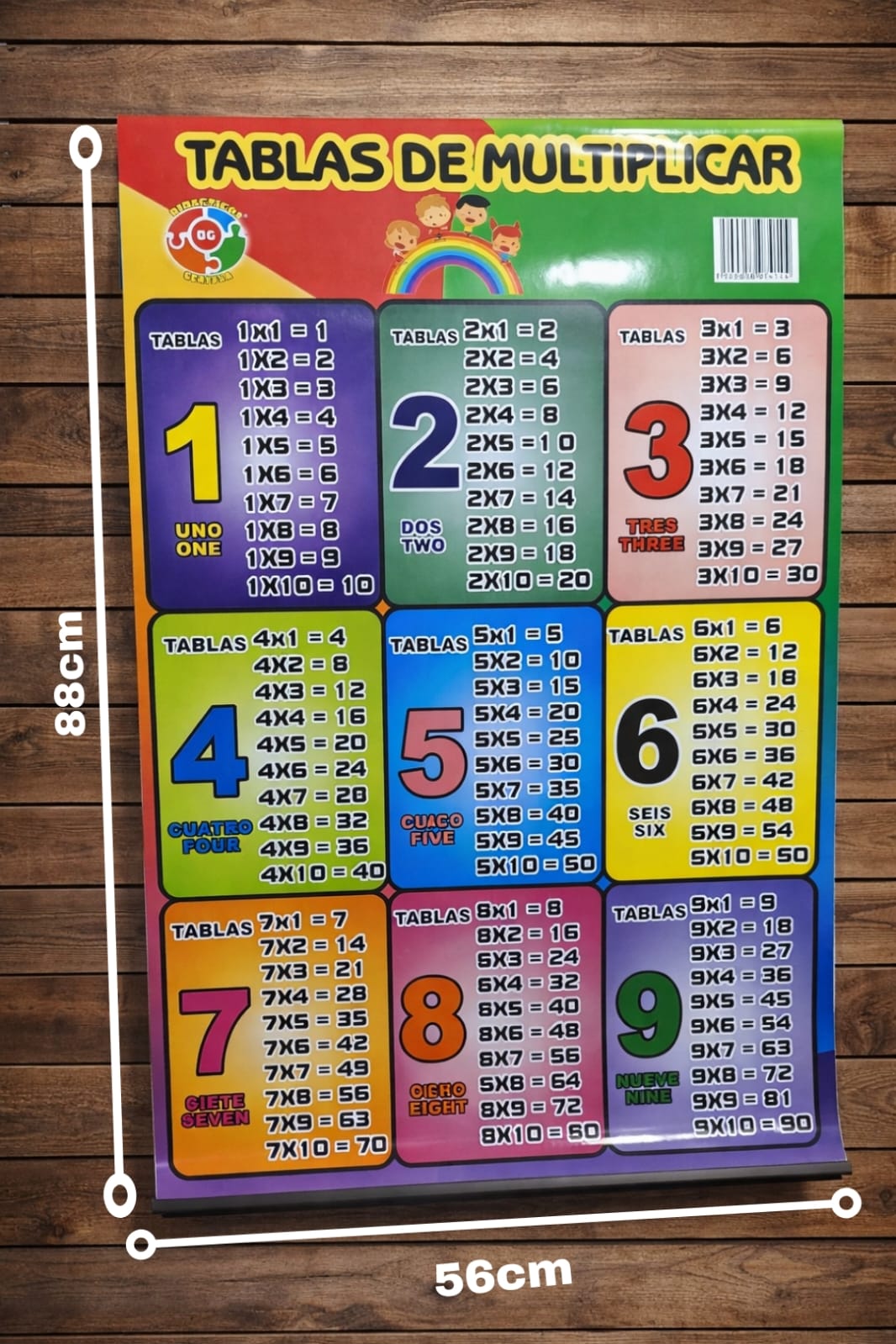 Aprende y Diviértete con las tablas / juego didáctico de tablas de multiplicar